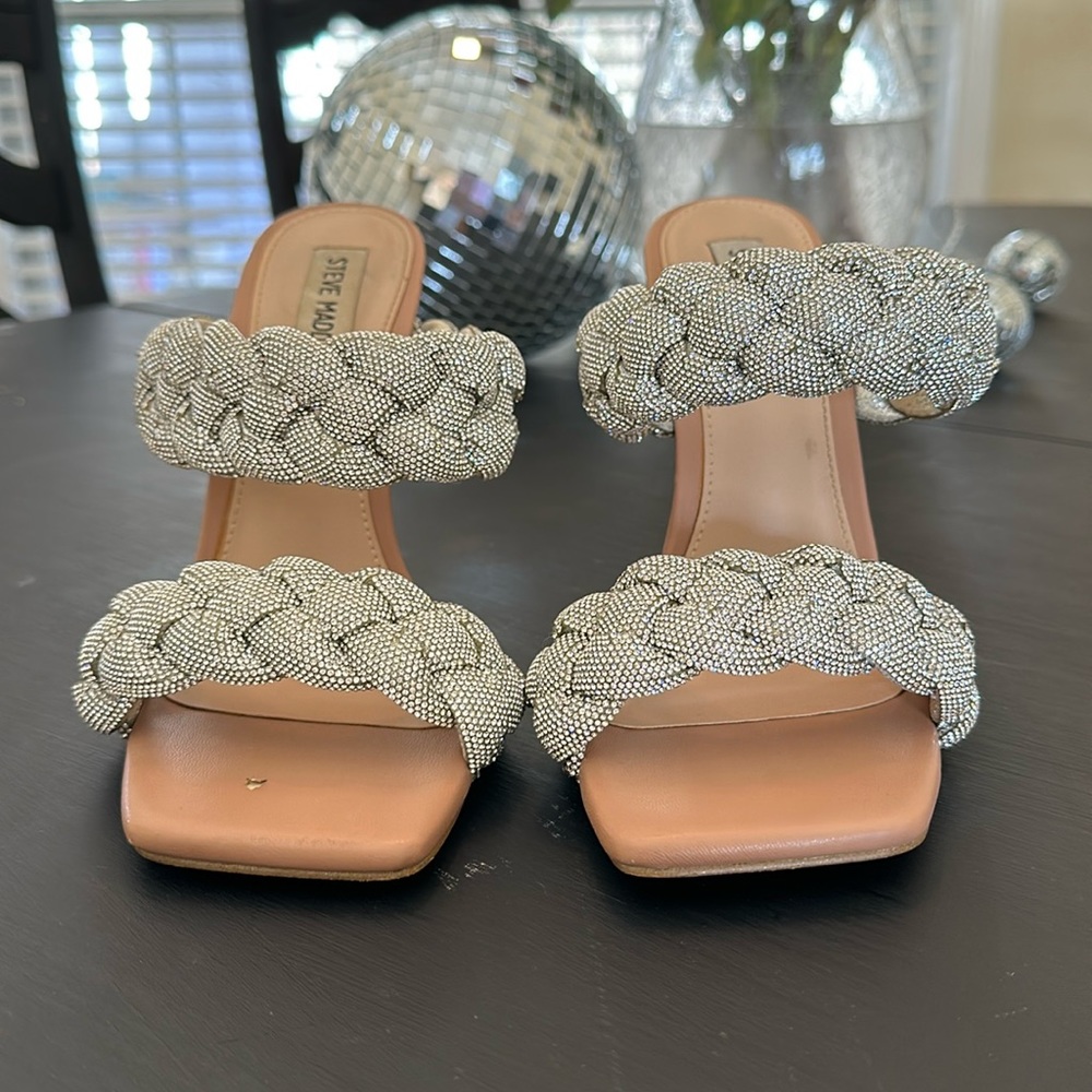 Steve Madden rhinestone heels size 8